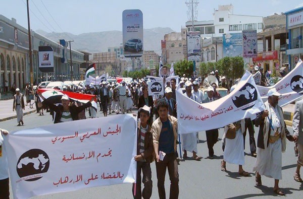 الجيش العربي السوري يخدم الإنسانية بالقضاء على الإرهاب الجيش العربي السوري يخدم الإنسانية بالقضاء على الإرهاب